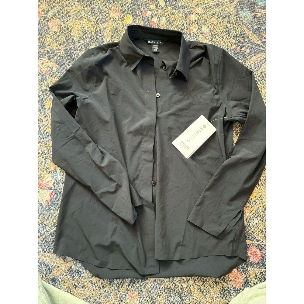 Athleta Black Urbanite Top 2.0 Lightweight Shirt
